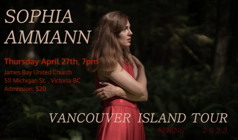 Sophia Ammann plays Leonard Cohen @ James Bay United Church - Apr 27, 2023
