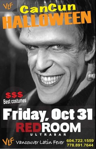 Cancun HALLOWEEN 2014 @ The Red Room Oct 31 2014 - Jun 15th @ The Red Room
