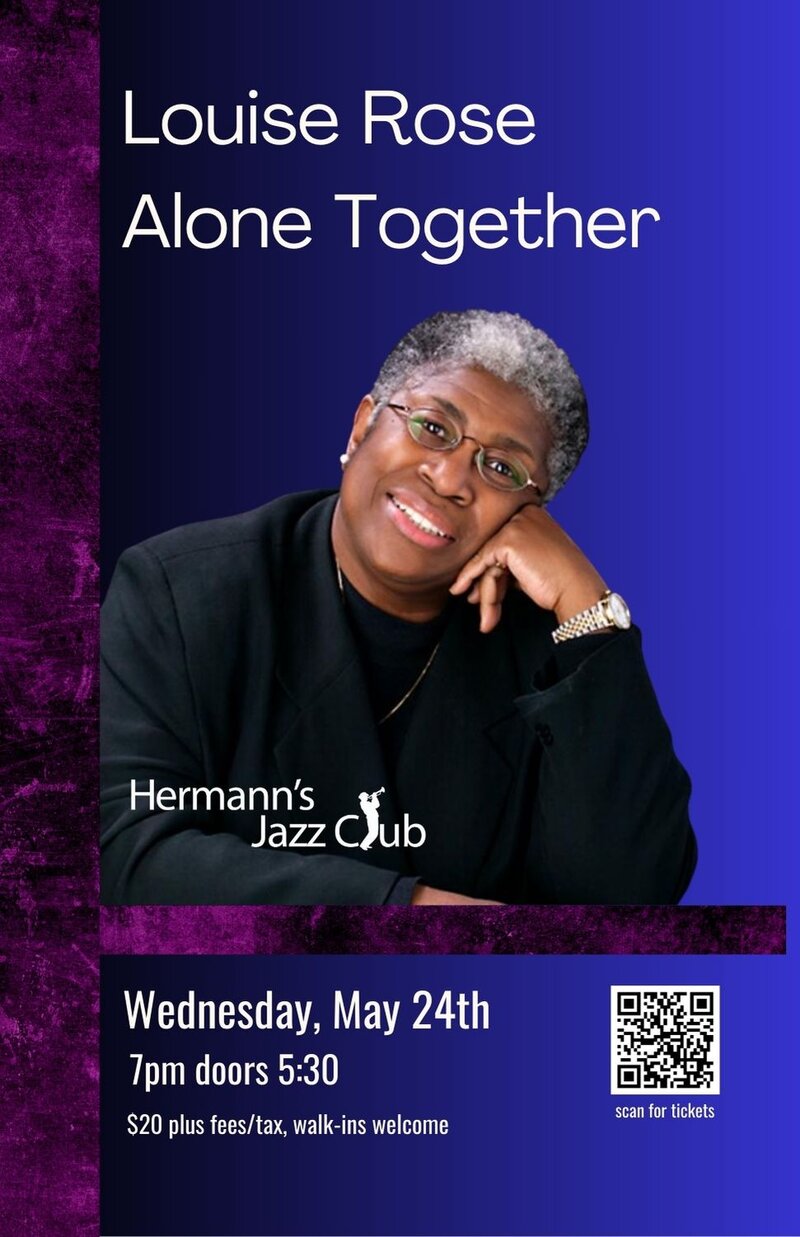 Louise Rose: Alone Together - May 7th @ Hermann's Jazz Club