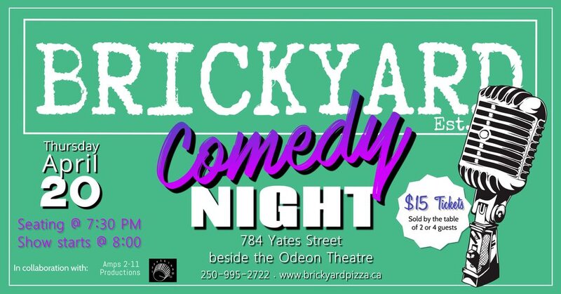 Brickyard Comedy Night @ Brickyard Pizza - Apr 20, 2023