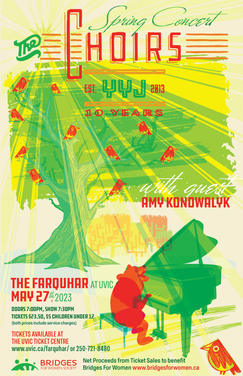 The Choirs YYJ Spring Concert, with Amy Konowalyk - May 1st @ The Farquhar at UVic