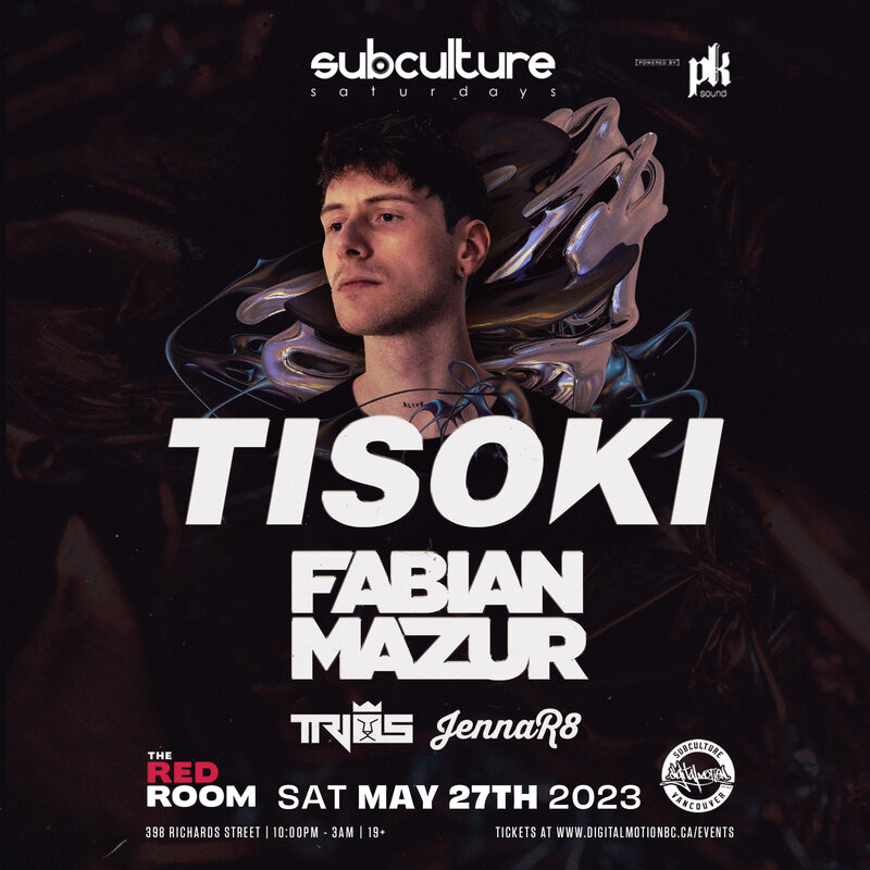 Tisoki w/ Fabian Mazur at SUBculture Saturdays - May 6th @ The Red Room