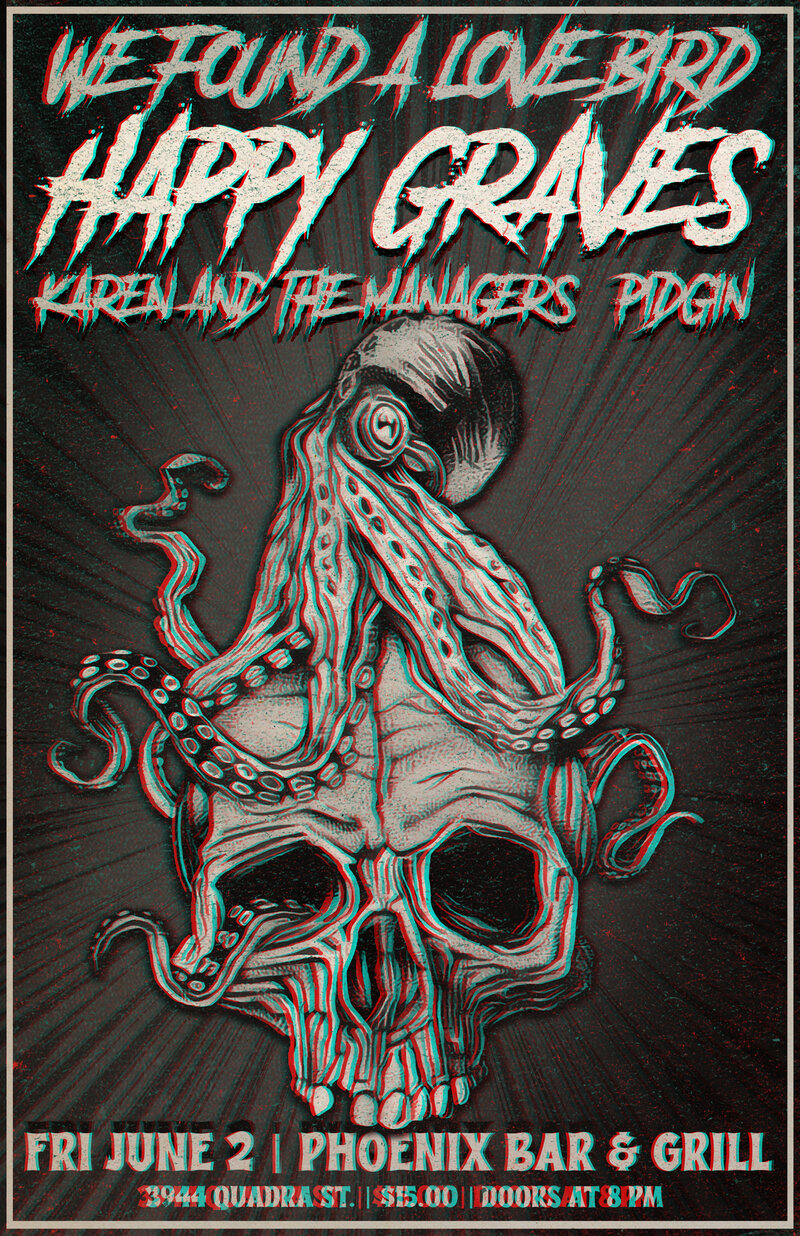 An evening of 3-D rock and roll - May 6th @ The Phoenix Bar and Grill