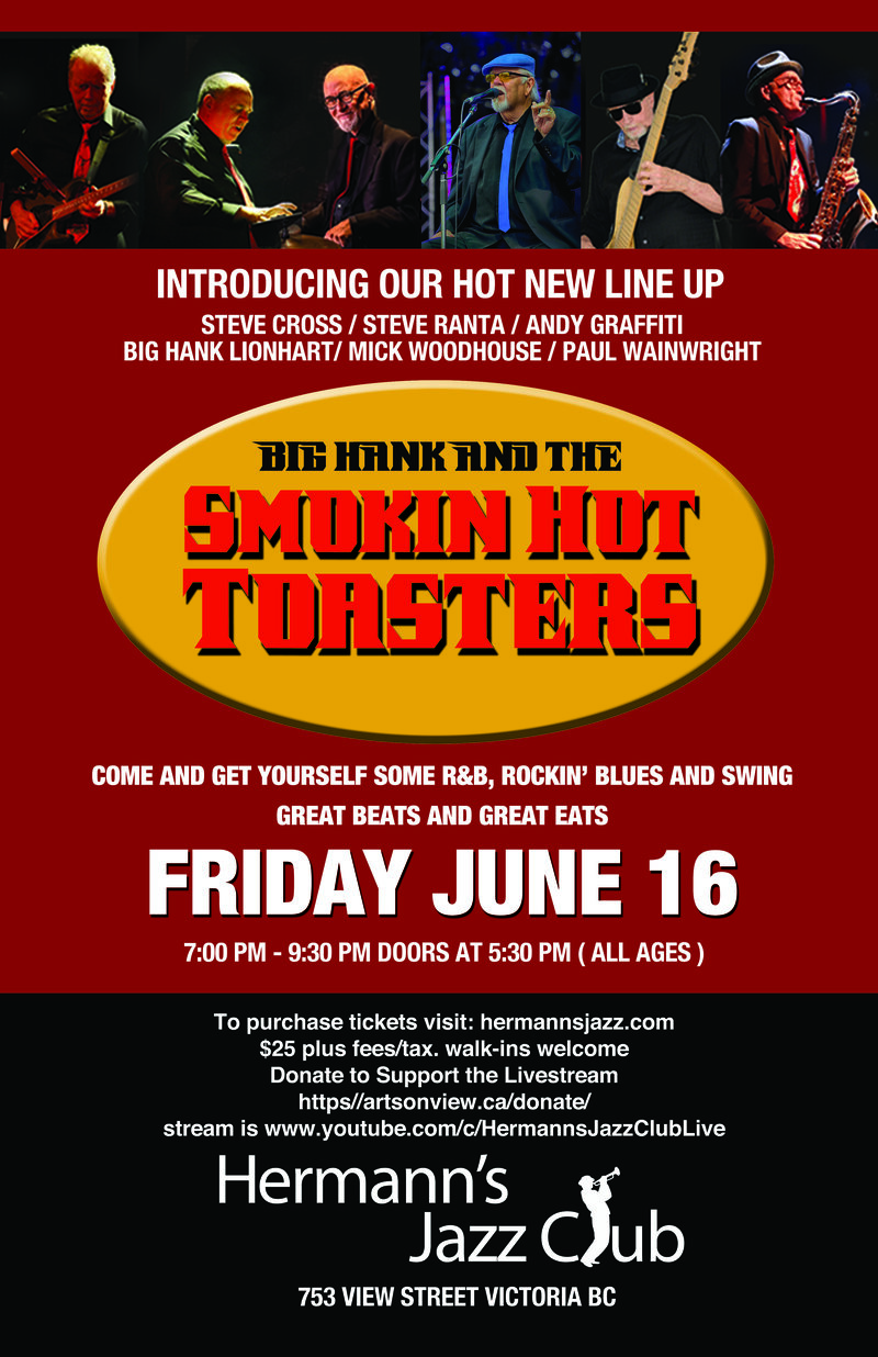 Big Hank and the Smokin' Hot Toasters - May 7th @ Hermann's Jazz Club