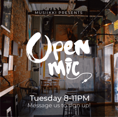 Open Mic with KaKaow - May 1st @ Musiikki Caf&eacute; & Whiskey Bar