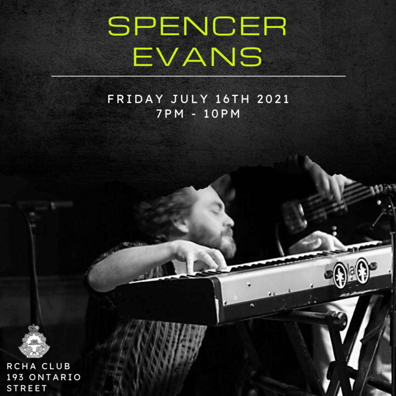 Spencer Evans - Jun 8th @ The Club at the R.C.H.A.