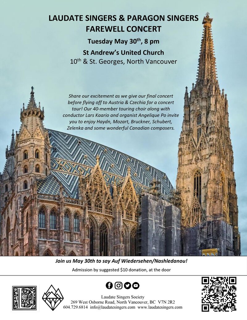 Farewell Concert! - May 6th @ St Andrews United Church
