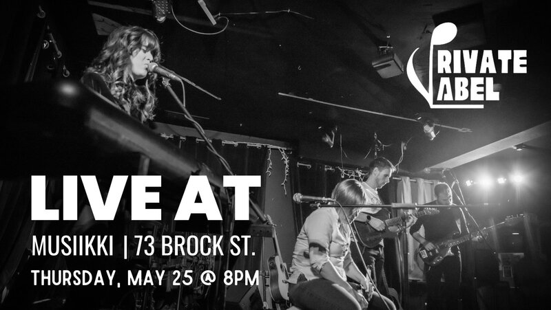 Private Label featuring Sonya Bergin - May 7th @ Musiikki Caf&eacute; & Whiskey Bar