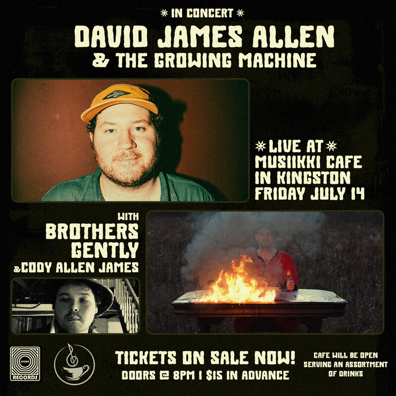 David James Allen & The Growing Machine, Brothers Gently, Cody Allen James @ Musiikki Café & Whiskey Bar - Jul 14, 2023