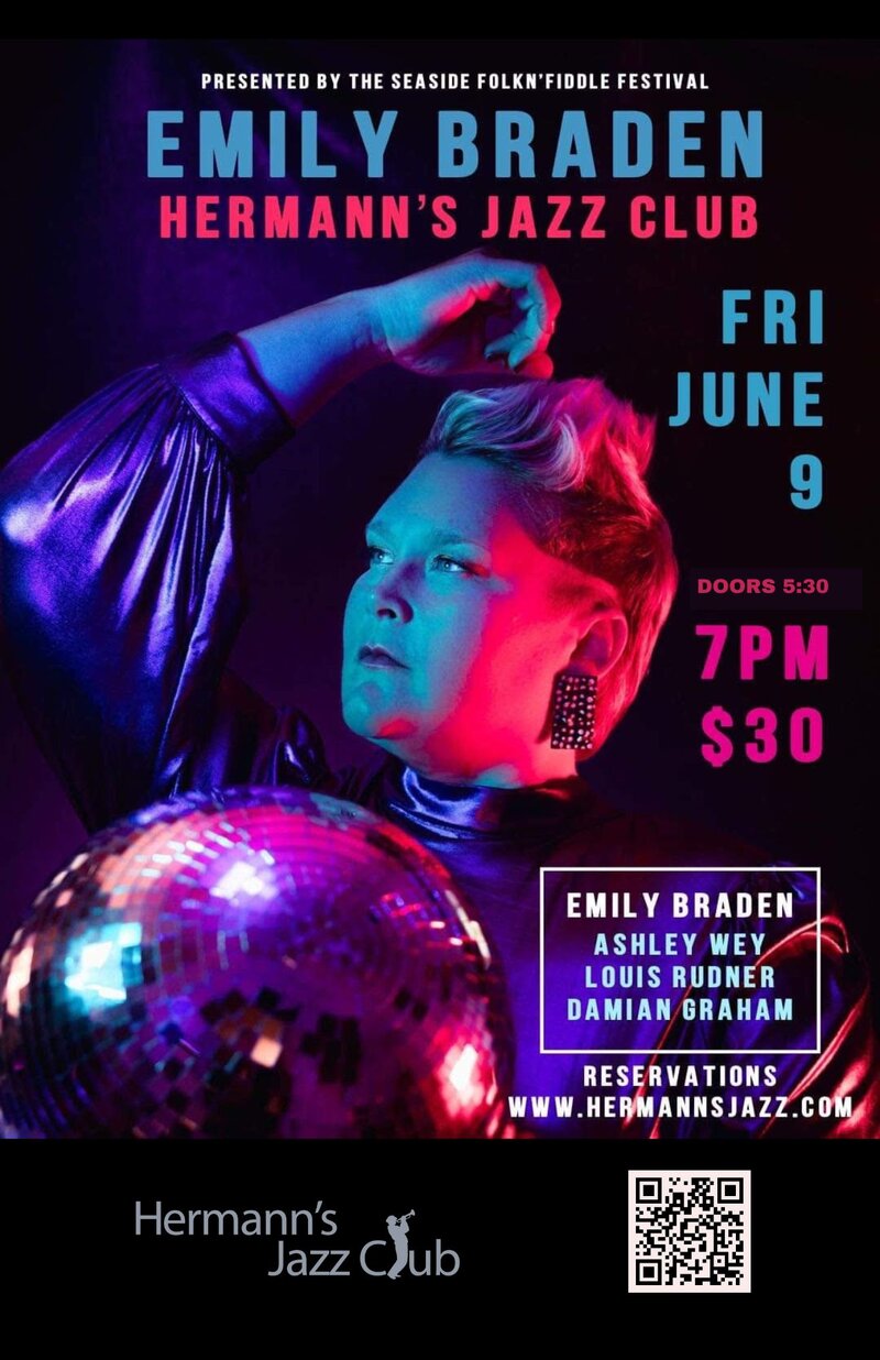 Emily Braden - May 7th @ Hermann's Jazz Club