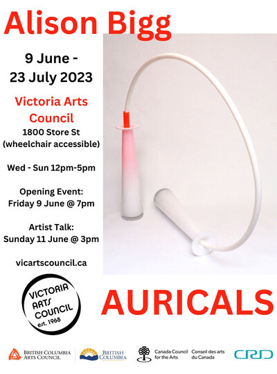 AURICALS by Alison Bigg - May 7th @ Victoria Arts Council