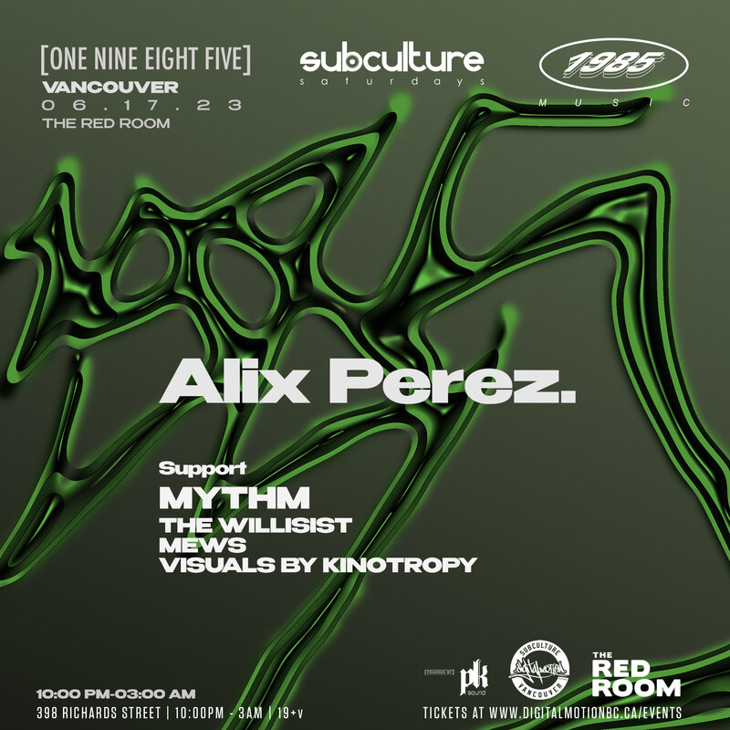 Digital Motion presents: Alix Perez [1985] - May 6th @ The Red Room