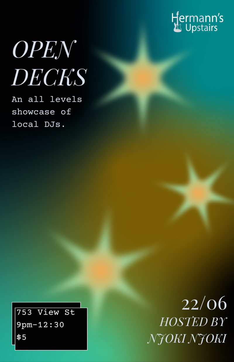Open Decks - Jun 13th @ Hermann's Upstairs