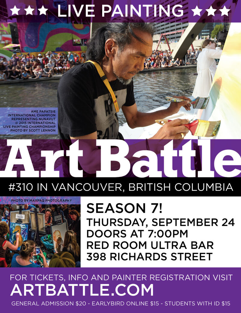 Art Battle 310 - Vancouver: Art Battle 310 @ The Red Room - Sep 24, 2015