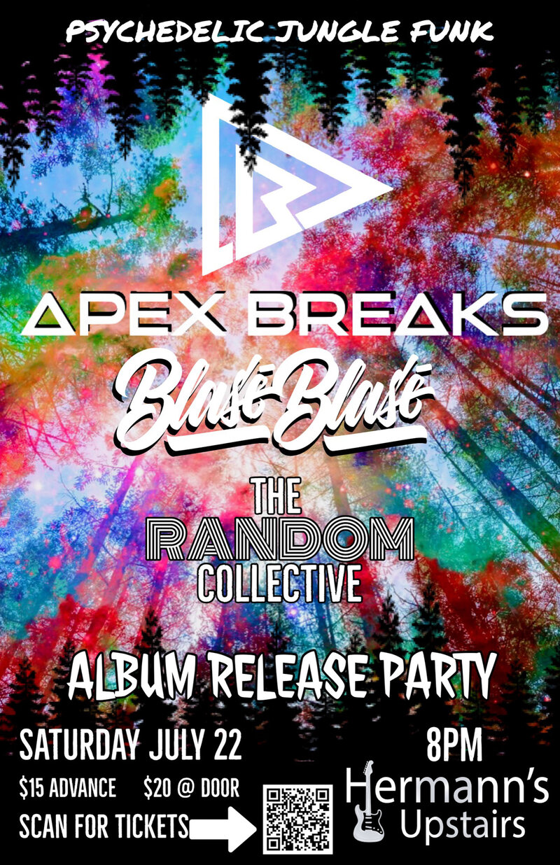 Apex Breaks Album Release featuring Blase Blase and Guests - Jun 15th @ Hermann's Upstairs