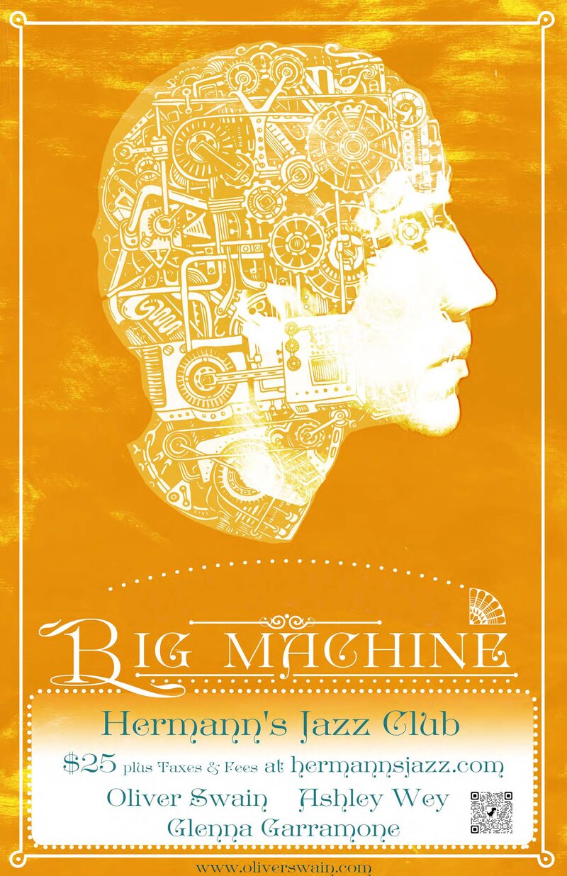 BIG MACHINE featuring Oliver Swain, Ashley Wey & Glenna Garramone - May 7th @ Hermann's Jazz Club