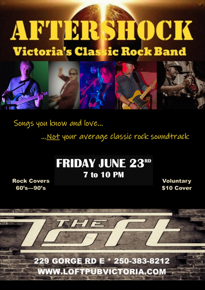 Aftershock - May 18th @ The Loft (Victoria)