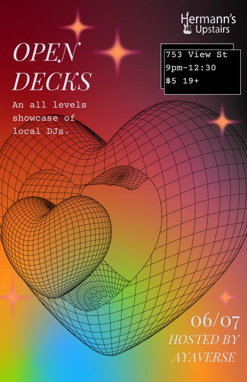 Open Decks - Jun 4th @ Hermann's Upstairs