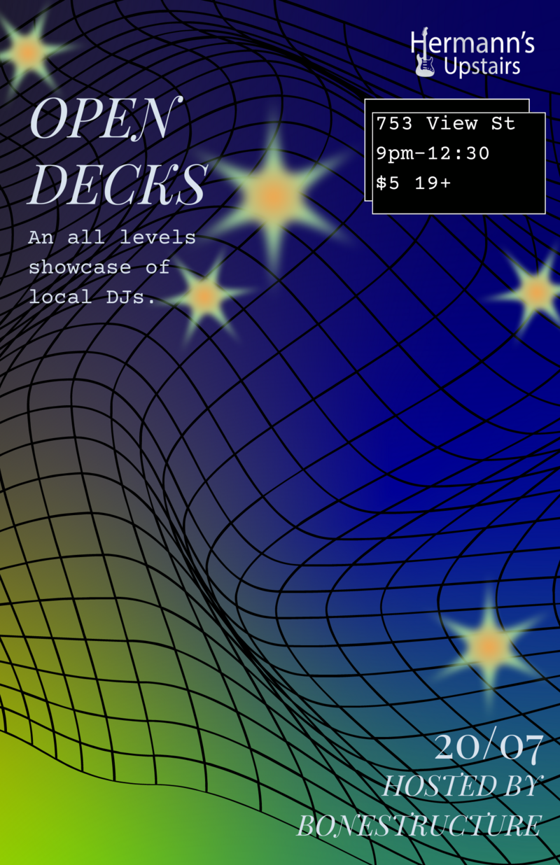 Open decks - Jun 5th @ Hermann's Upstairs