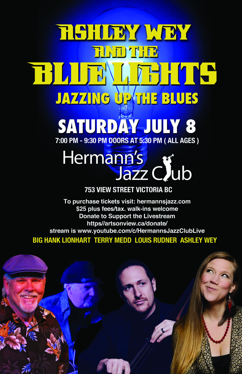 Ashley Wey and the Blue Lights - May 7th @ Hermann's Jazz Club