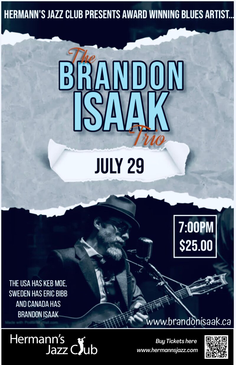 The Brandon Isaak Trio - May 7th @ Hermann's Jazz Club