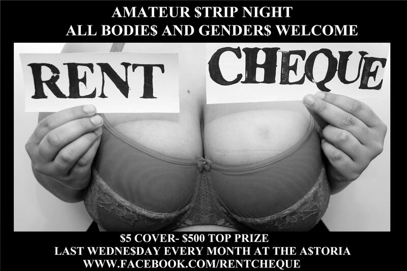 RENT CHEQUE: Abby Normal, Lex @ The Astoria  Feb 24 2016 - Jun 5th @ The Astoria 