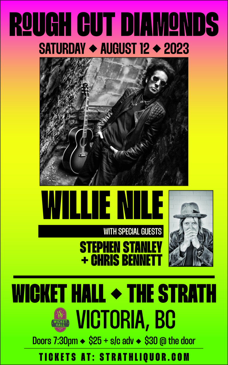 Roughcut Diamonds Tour: Willie Nile, Stephen Stanley, Chris Bennett @ Studio 919 Aug 12 2023 - May 4th @ Studio 919