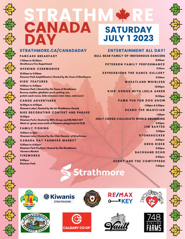 Strathmore Canada Day - May 6th @ Kinsmen Park Amphitheater