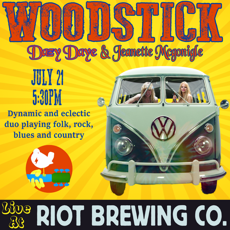 Woodstick Live at Riot Brewing Co. - May 5th @ Riot Brewing Co.