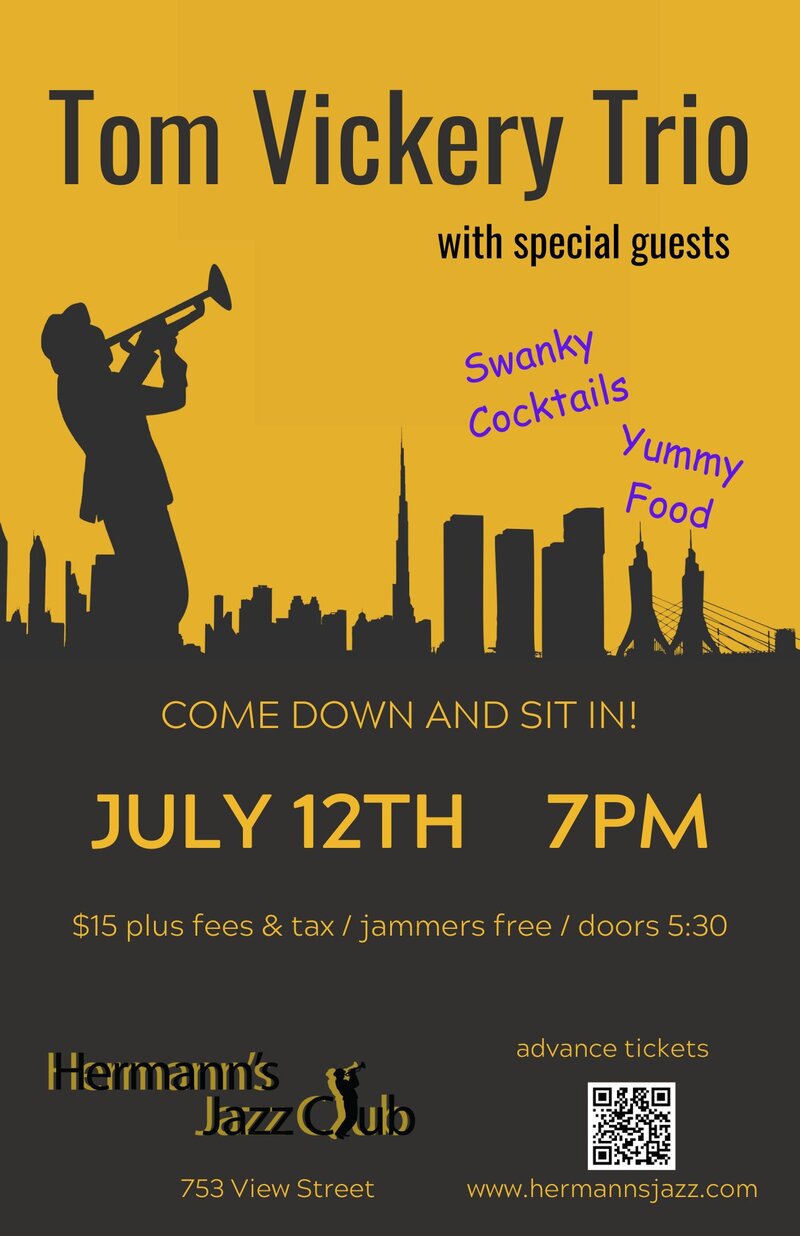 Tom Vickery Trio - May 7th @ Hermann's Jazz Club