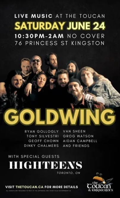 Goldwing, Highteens @ The Toucan Jun 24 2023 - May 7th @ The Toucan