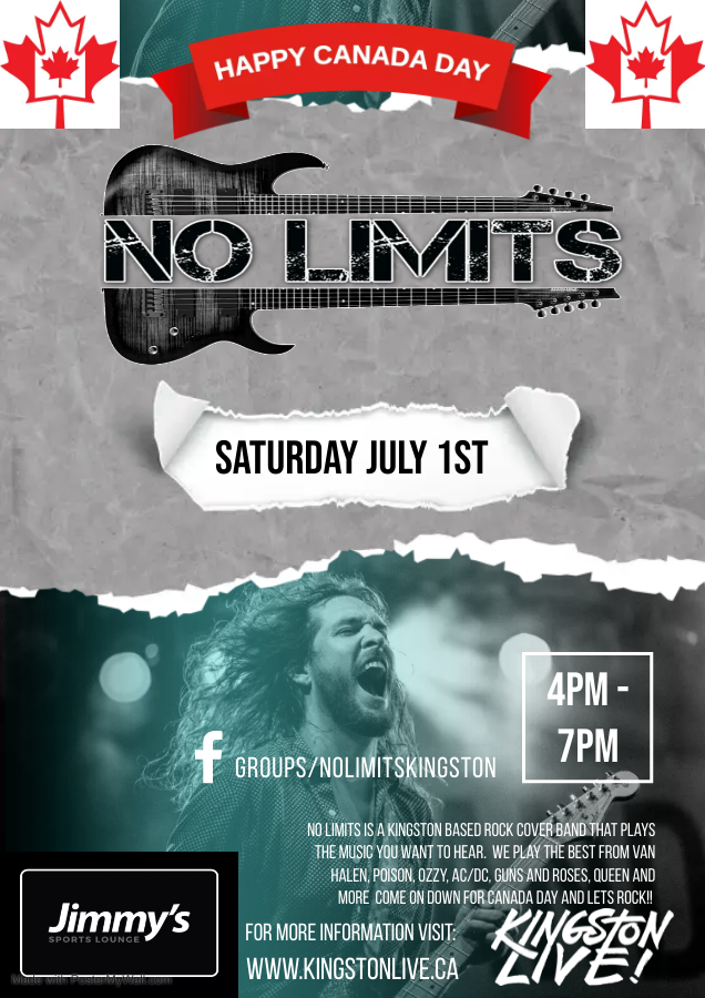 Canada Day with: No Limits @ Jimmy's Sports Lounge - Jul 01, 2023