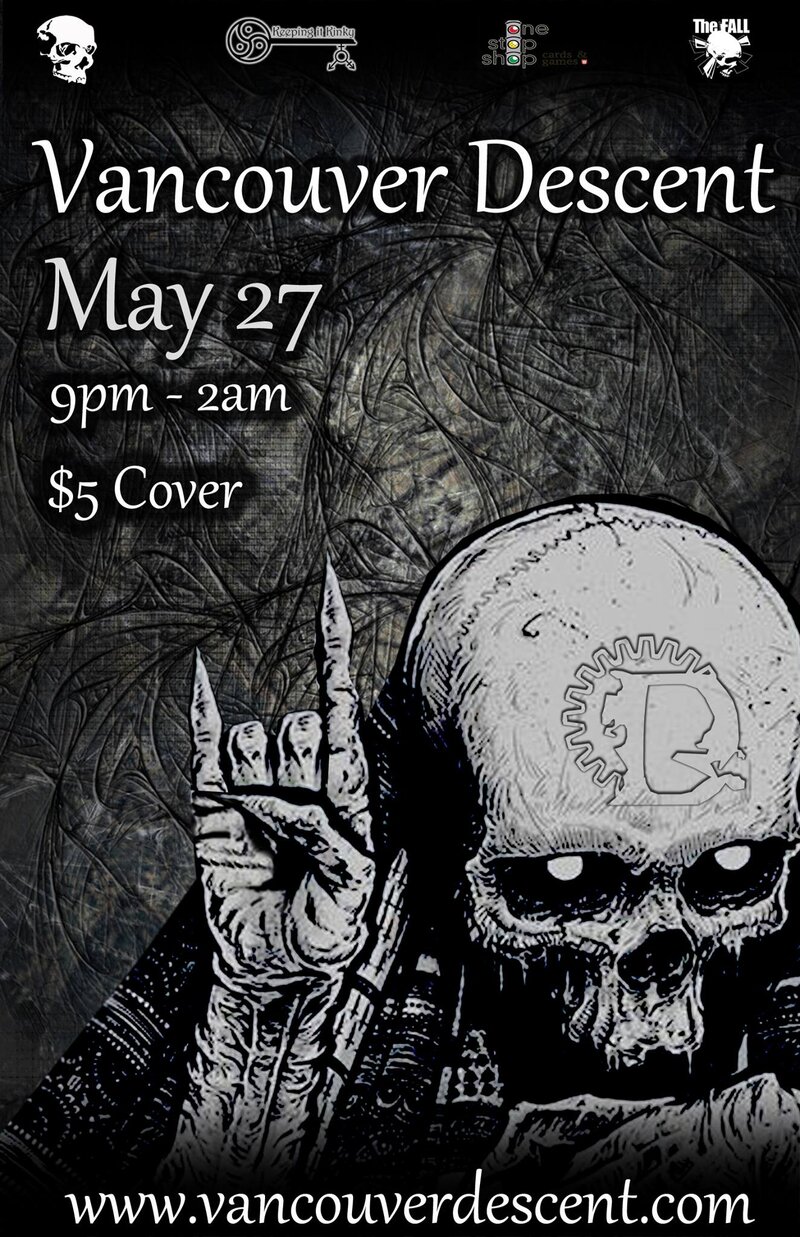 Descent Gothic May @ The Red Room May 27 2018 - Jun 18th @ The Red Room
