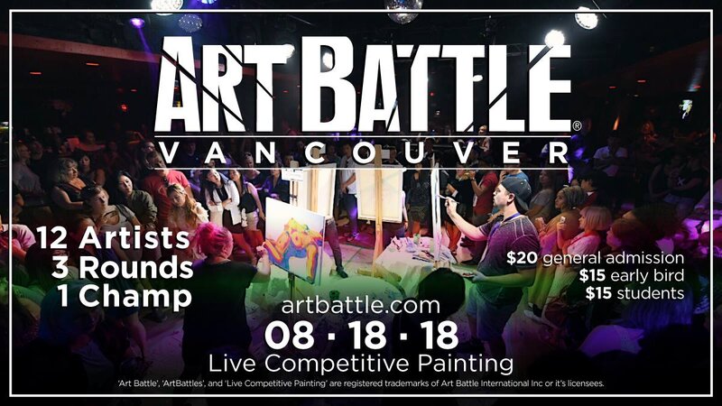 Art Battle Vancouver @ The Red Room Aug 18 2018 - Jun 18th @ The Red Room