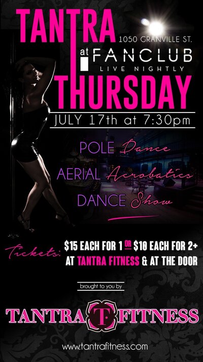 TANTRA THURSDAY @ Vancouver FanClub Jul 17 2014 - Jun 17th @ Vancouver FanClub