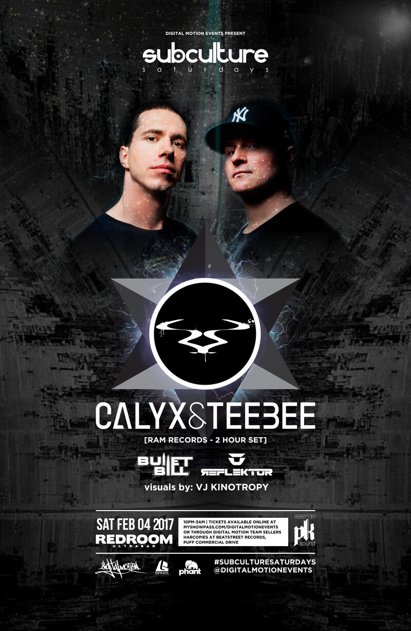 CALYX AND TEEBEE (Ram Records) @ The Red Room Feb 4 2017 - Jun 24th @ The Red Room