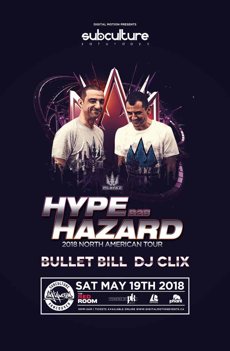 DJ Hype B2B DJ Hazard at SUBculture Saturdays 100% DnB @ The Red Room May 19 2018 - Jun 20th @ The Red Room