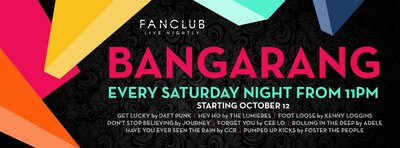 Bangarang  (11pm), DJ Chris Rockwell (10:30-11) @ Vancouver FanClub Dec 7 2013 - Jun 15th @ Vancouver FanClub