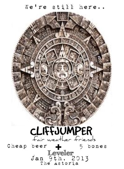 WHITELIGHT WEDNESDAYS @ THE ASTORIA: Cliffjumper, FAIR WEATHER FRIENDS, LEVELER @ The Astoria  Jan 9 2013 - Jun 16th @ The Astoria 