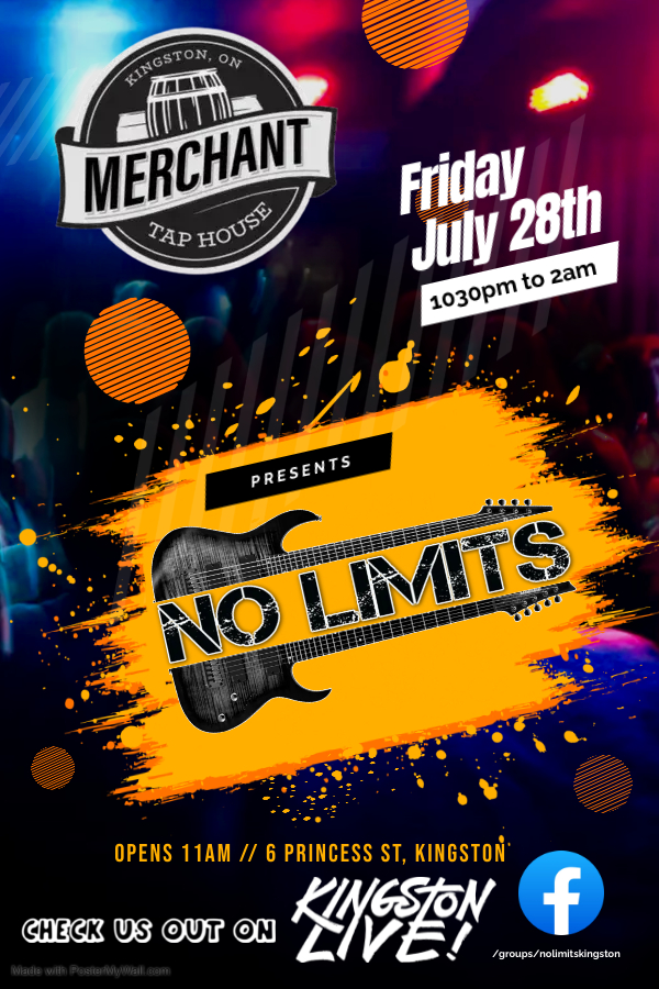 No Limits @ The Merchant Tap House Jul 28 2023 - May 7th @ The Merchant Tap House
