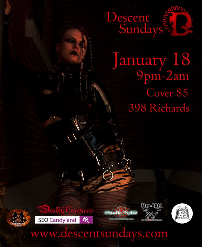 Descent Sundays January 17th @ The Red Room Jan 18 2015 - Jun 19th @ The Red Room