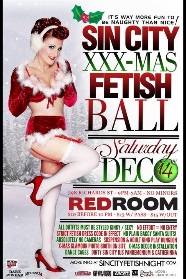 Sin City XXX-Mas Fetish Party @ The Red Room Dec 14 2013 - Jun 20th @ The Red Room