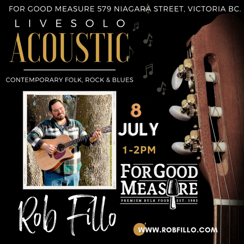 Live Music at "For Good Measure" James Bay - Jun 10th @ For Good Measure - James Bay