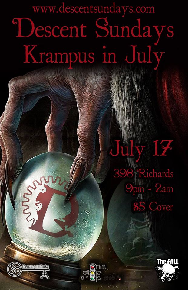 Descent Krampus in July @ The Red Room Jul 17 2016 - Jun 24th @ The Red Room
