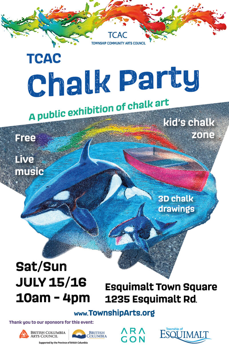 TCAC Chalk Party @ Esquimalt Town Square - Jul 15, 2023