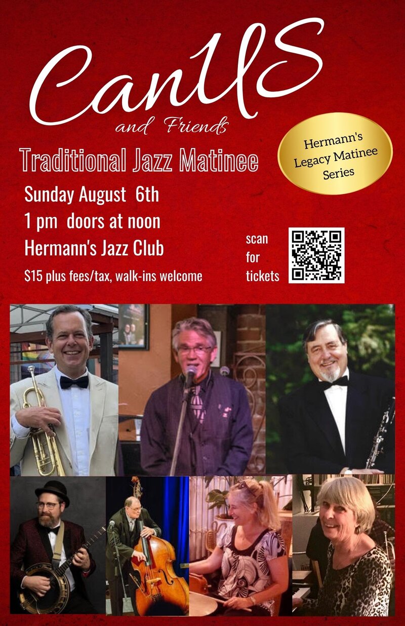 Canus Red Hot Traditional Jazz Matinee - May 7th @ Hermann's Jazz Club