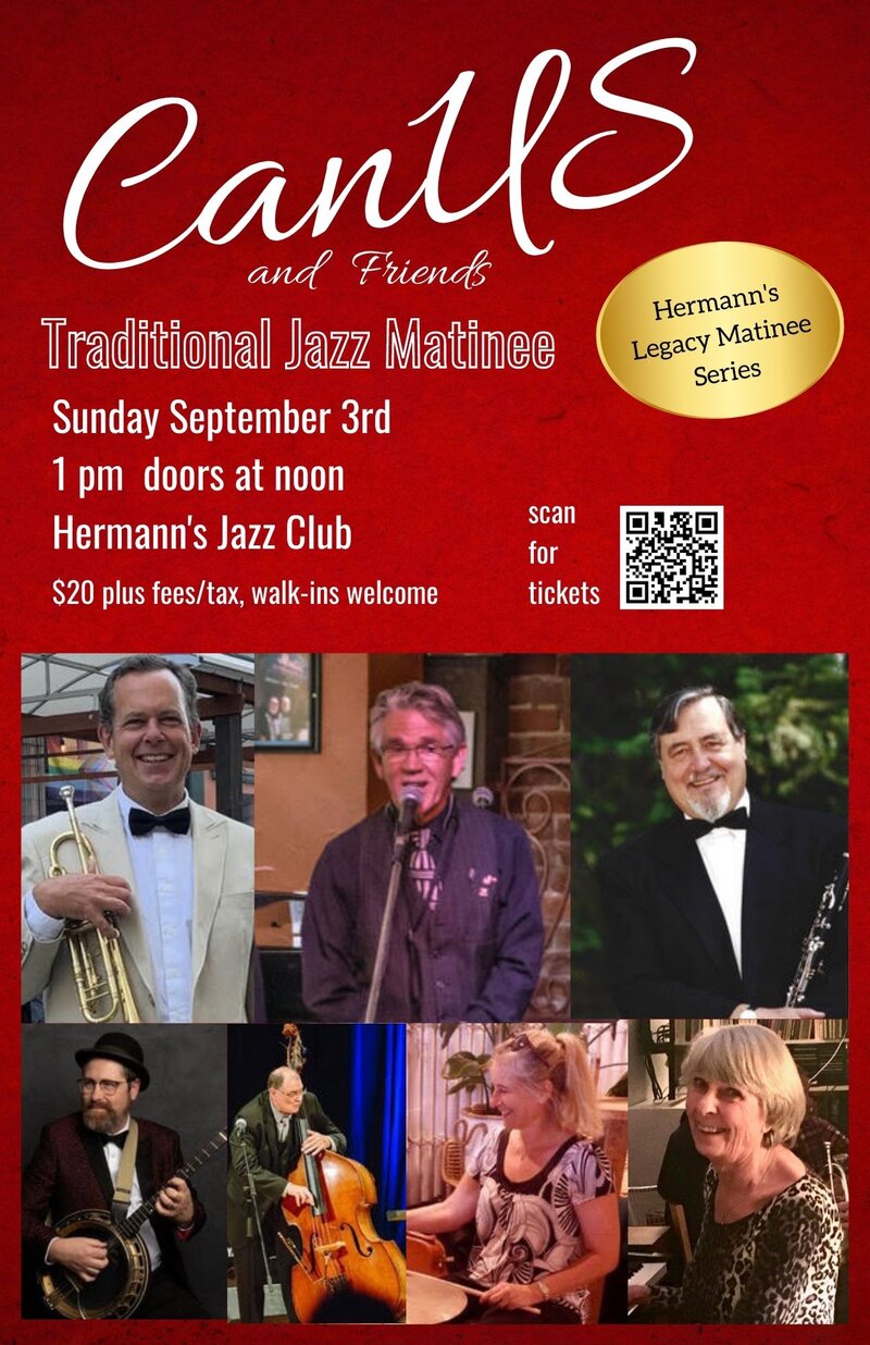 Canus Red Hot Traditional Jazz Matinee - May 7th @ Hermann's Jazz Club