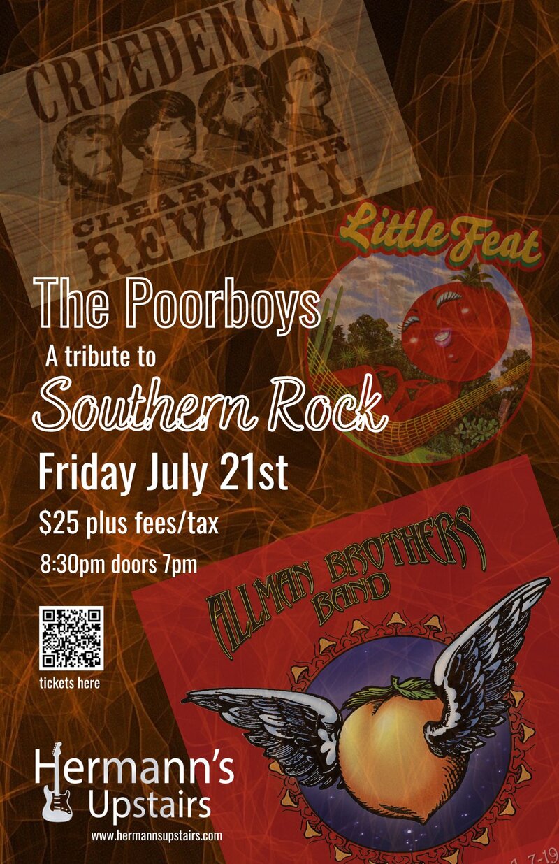 The Poorboys: A tribute to Southern Rock - Jun 7th @ Hermann's Upstairs