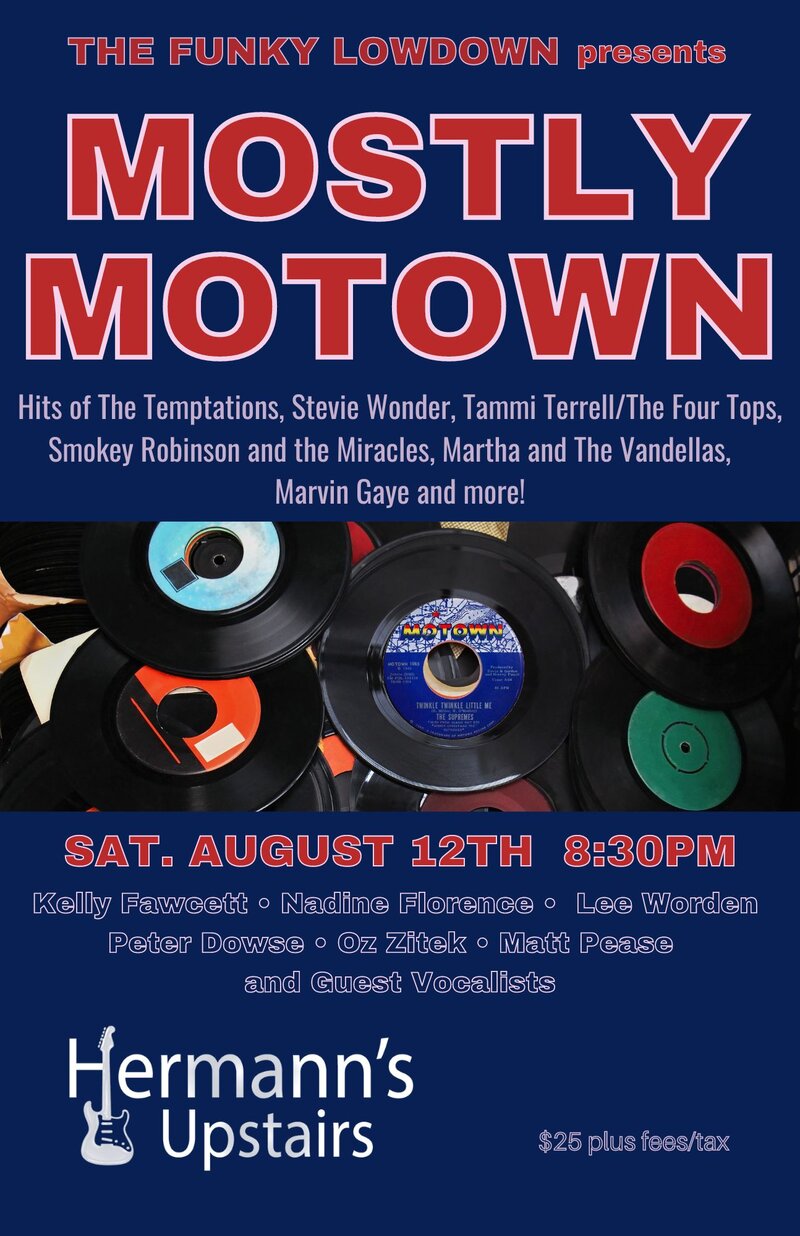 Mostly Motown - Jun 6th @ Hermann's Upstairs