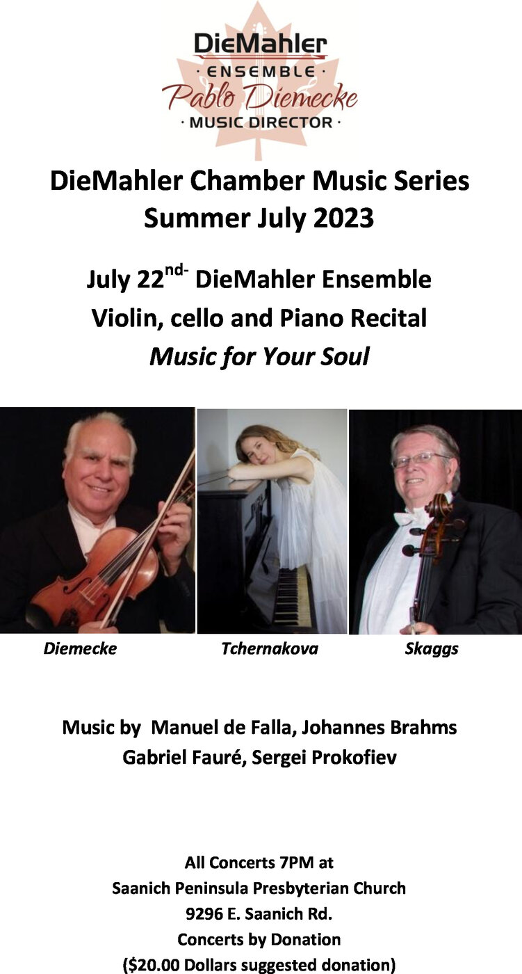 Music For Your Soul @ Saanich Peninsula Presbyterian Church - Jul 22, 2023